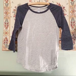 Grey Raglan Tee